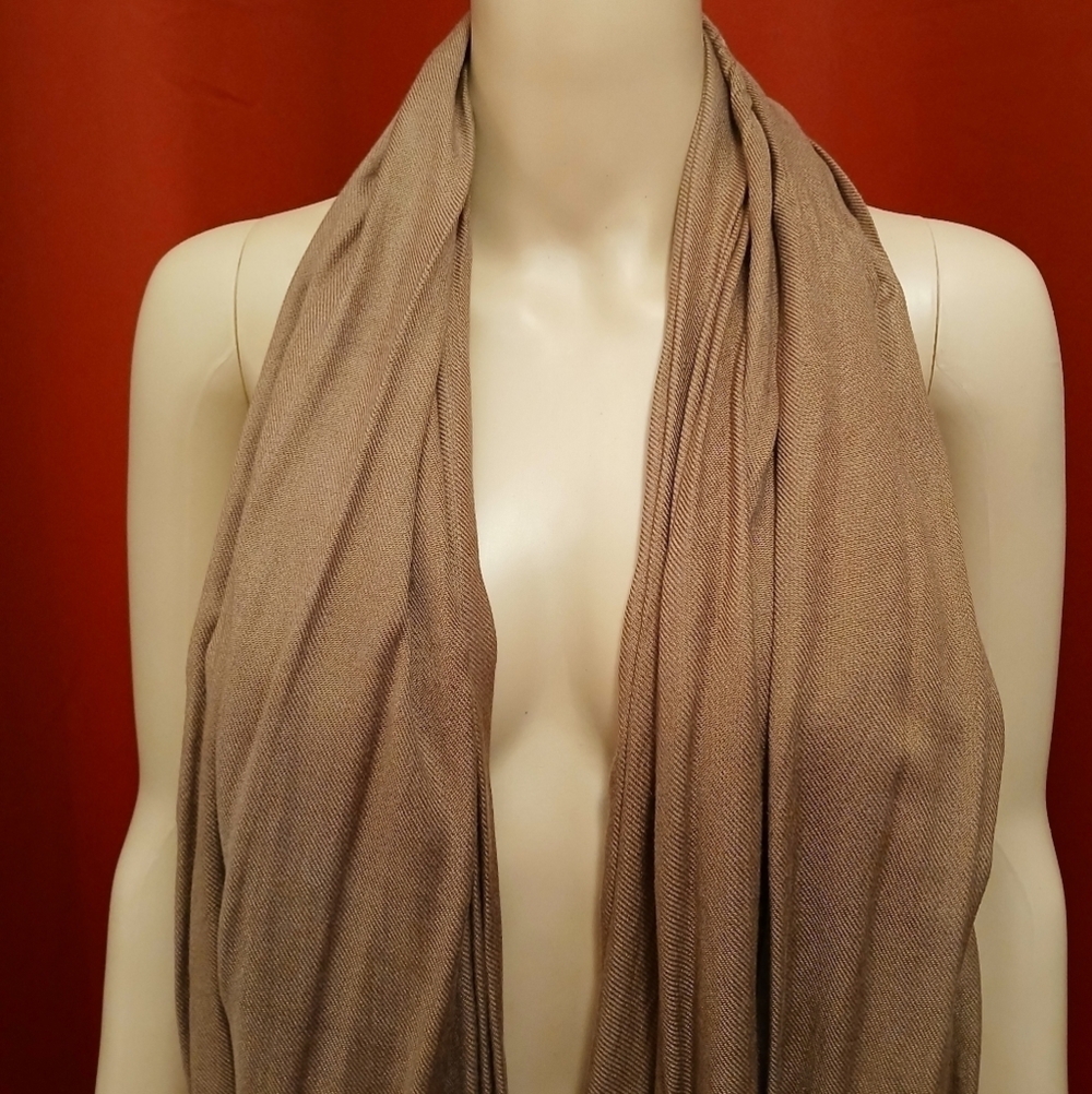 Bijoux Terner Brown Tasel Scarf/Wrap Pashmina - Picture 4 of 5
